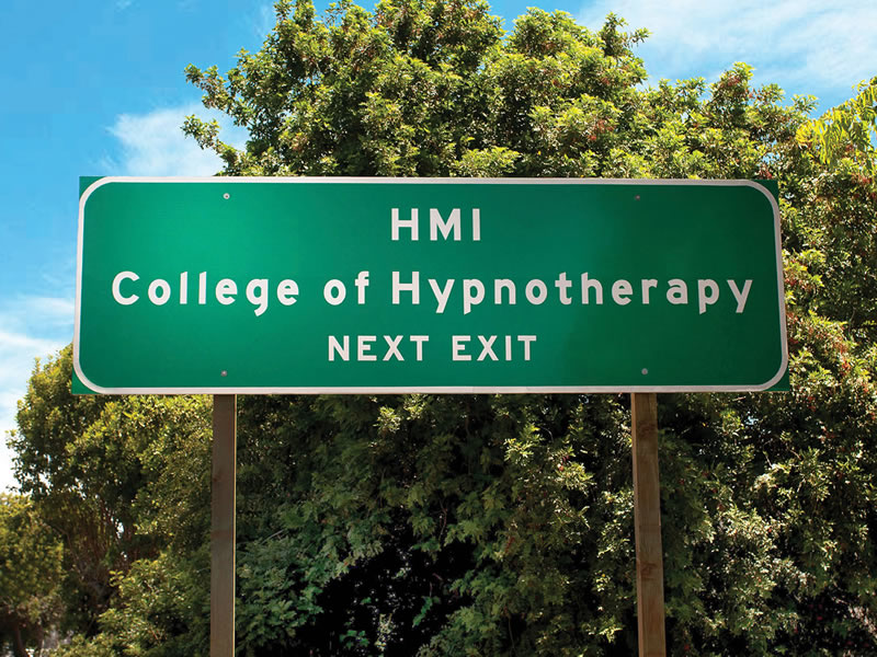 HMI College of Hypnotherapy California 101 Freeway Exit Sign