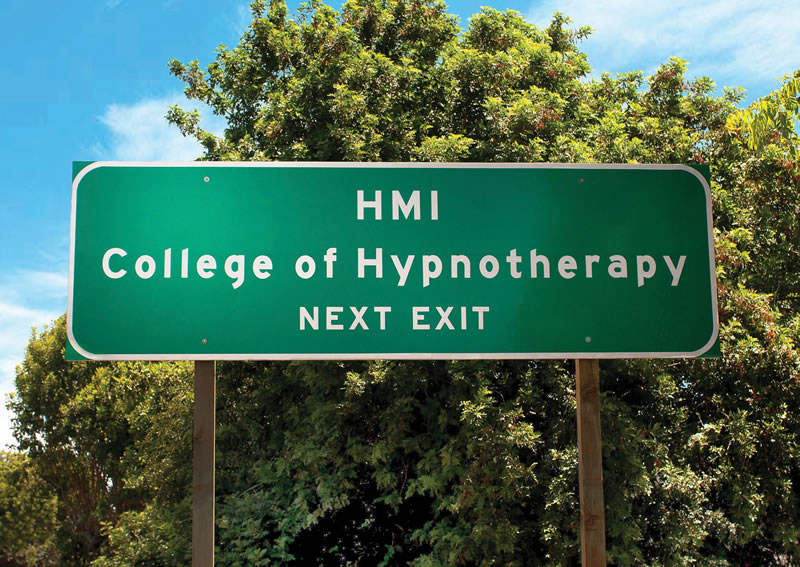 HMI College of Hypnotherapy California 101 Freeway Exit Sign