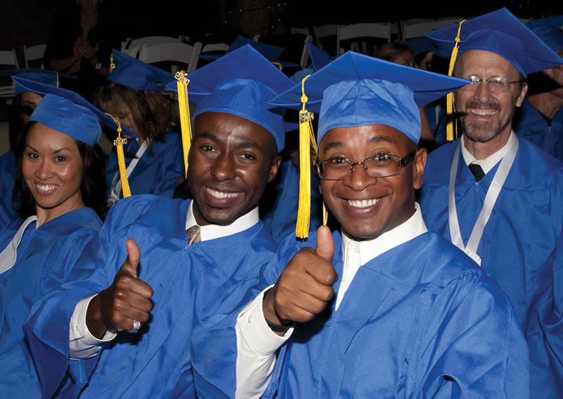 HMI Graduation Ceremonies - Thumbs Up