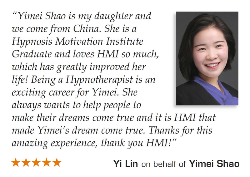 Yimei Shao Testimonial
