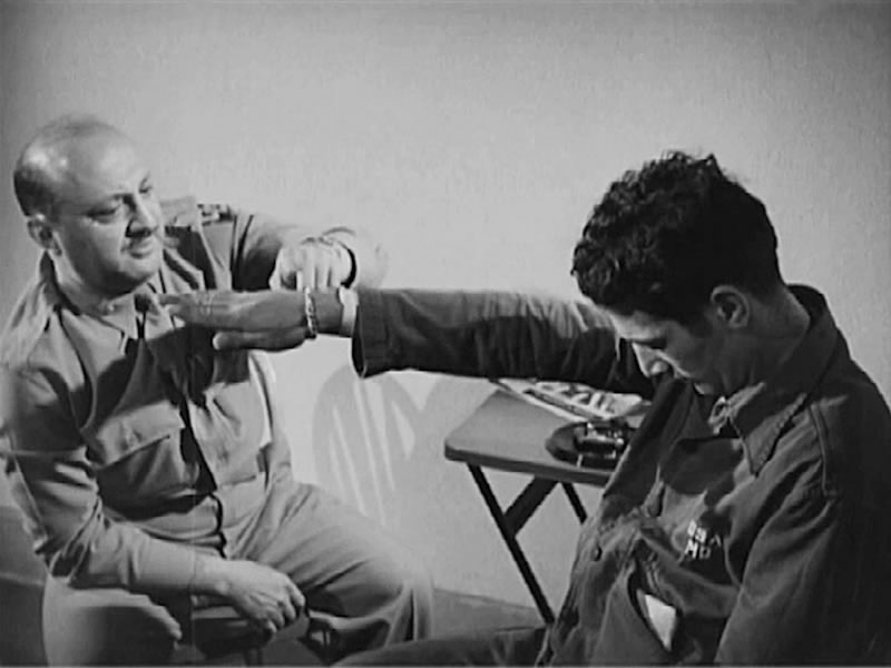 US Army Psychologist Works with U.S. Army Infantry Soldier (1945)